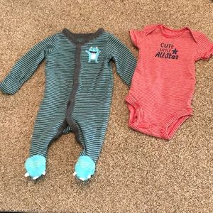 Carter’s | Monster sleeper and onesie